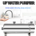 Casa/casa Aço inoxidável Água inteira Casa UF Purificador de água Filtro doméstico para beber direto 1000lph